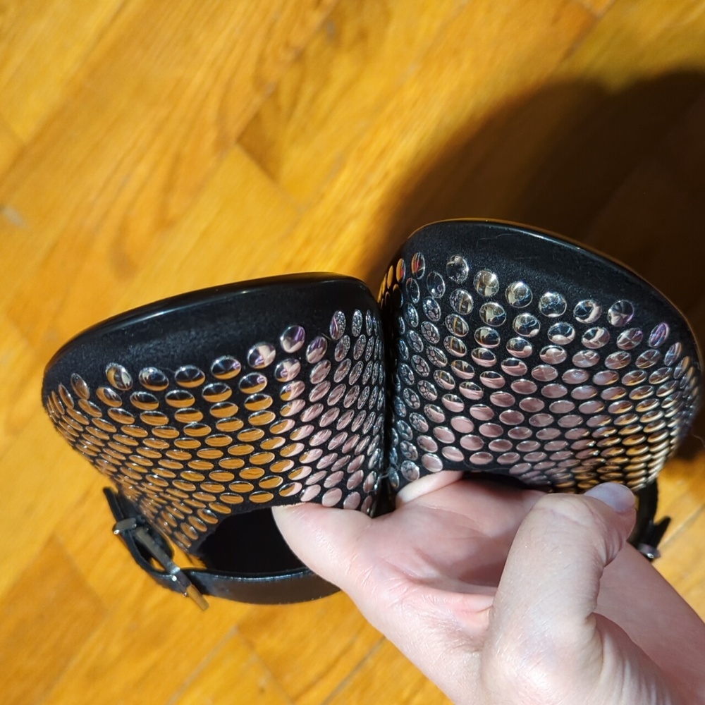 SCHUTZ Black Studded Mary Jane Flats - Picture 2 of 6